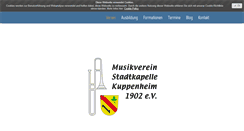 Desktop Screenshot of musikverein-kuppenheim.de